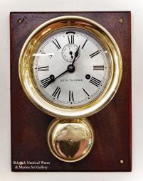 Seth Thomas Ship's Bell Clock With Outside Bell